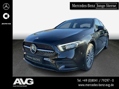 Schwarz Gebraucht 2022 Mercedes A250 AMG Limousine | 26.900 € (Fairer Preis)