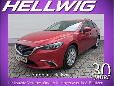 gebraucht Mazda 6 Kombi 2.0l Exclusive Voll-LED PDC Sitzheizung 1.Hand