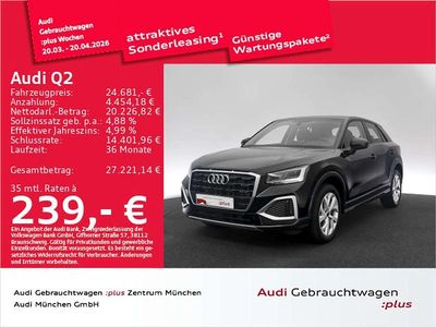 Gebraucht Audi Q2 Advanced Plus 150 PS (110 kW) 2023 Brillantschwarz SUV
