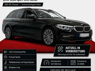 Używany BMW 520 Shadowline 190 KM (139 kW) 2018 Czarny Kombi