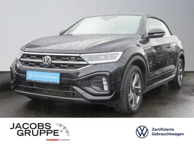 Gebraucht VW T-Roc Cabriolet R-line 150 PS (110 kW) 2022 Schwarz Cabrio