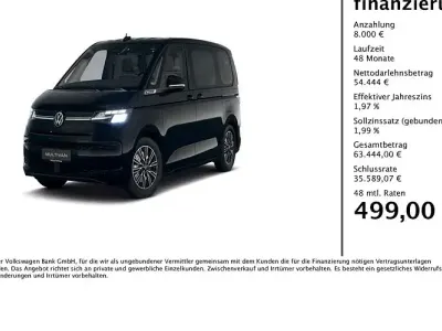 Nowe VW Multivan 204 KM (150 kW) 2026 Czarny Minivan