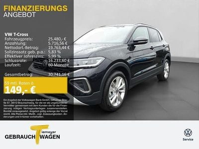 Neu VW T-Cross Life 116 PS (85 kW) 2025 Grau SUV