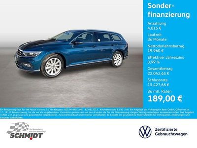 Blau Gebraucht 2022 VW Passat Elegance Kombi | 23.975 € (Fairer Preis)