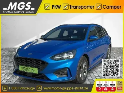 Gebraucht Ford Focus ST-Line 125 PS (91 kW) 2021 Blau Kombi