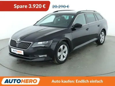 Gebraucht Skoda Superb Ambition 150 PS (110 kW) 2018 Schwarz Kombi