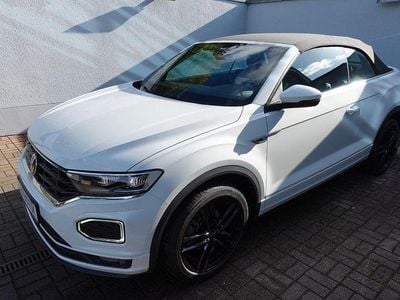 Gebraucht VW T-Roc Cabriolet R-line 150 PS (110 kW) 2021 Weiß Cabrio