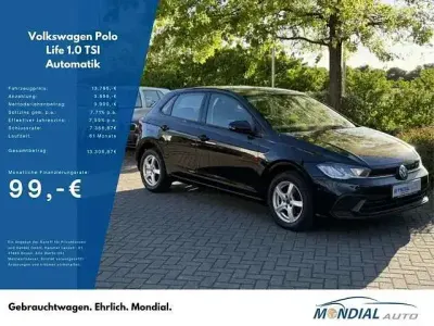 Gebraucht VW Polo Life 95 PS (69 kW) 2022 Schwarz Kleinwagen