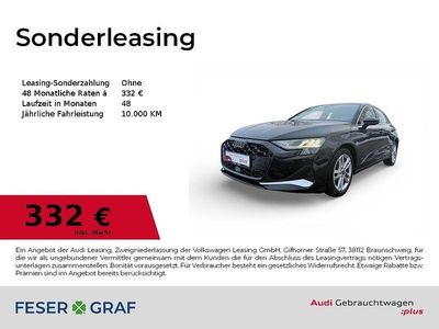 Mythosschwarz metallic Gebraucht 2025 Audi A3 Ambiente Limousine | 33.990 € (Guter Preis)