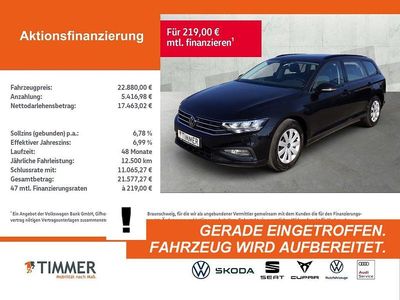 Gebraucht VW Passat Basis 150 PS (110 kW) 2022 Schwarz Limousine