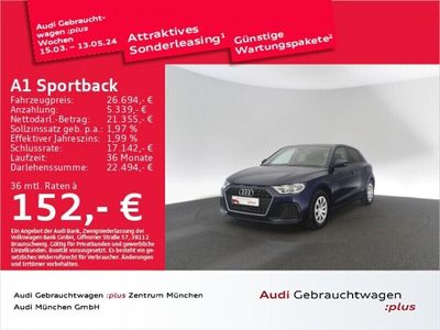 gebraucht Audi A1 Sportback 30 TFSI S tronic advanced Virtual/ACC/Navi+/PDC