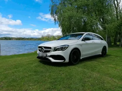 Gebraucht Mercedes CLA45 AMG Shooting Brake AMG 380 PS (279 kW) 2017 Weiß Kombi