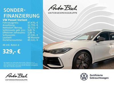 Gebraucht VW Passat R-line 150 PS (110 kW) 2024 Weiß (oryxweiß perlmutteffekt) Kombi
