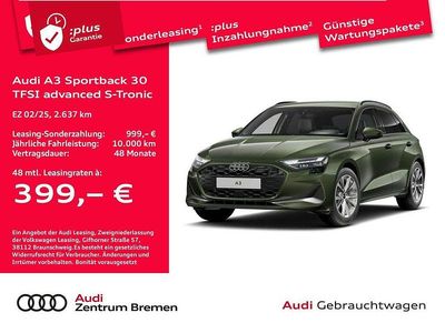 Gebraucht Audi A3 Advanced Plus 116 PS (85 kW) 2025 Distriktgrün metallic Limousine
