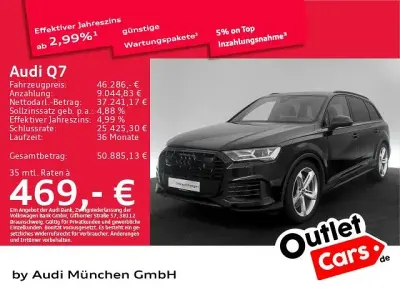 Gebraucht Audi Q7 S-Line 381 PS (280 kW) 2022 Mythosschwarz metallic SUV