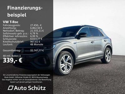 Gebraucht VW T-Roc R-line 150 PS (110 kW) 2022 Grau SUV