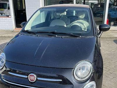 Gebraucht Fiat 500 Lounge 69 PS (50 kW) 2018 Col esterno (vesuvio schwarz) Cabrio