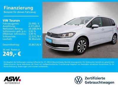 Gebraucht VW Touran Active 150 PS (110 kW) 2022 Reflexsilber metallic Van / Kleinbus