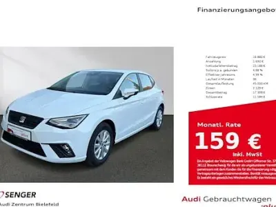 Brugt Seat Ibiza Style 110 HK (80 kW) 2023 Hvid Hatchback