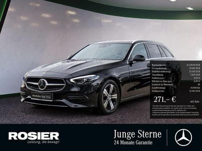 Schwarz / obsidianschwarz Gebraucht 2023 Mercedes C200 Advanced Plus Kombi | 31.340 € (Fairer Preis)