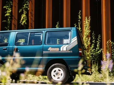 Gebraucht Mitsubishi L300 87 PS (63 kW) 1993 Grün Van / Kleinbus
