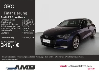 Używany Audi A3 Advanced Plus 150 KM (110 kW) 2025 Niebieski Sedan/Limuzyna