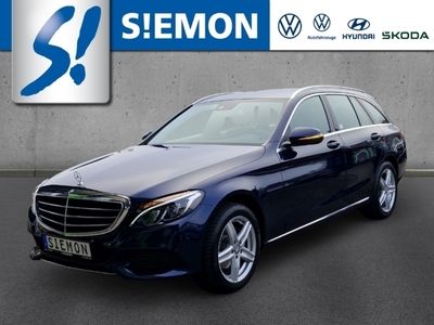 Gebraucht Mercedes C220 Exclusive 170 PS (125 kW) 2015 Blau Kombi