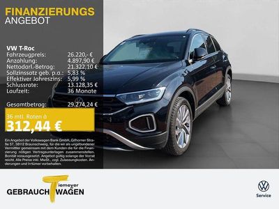 Gebraucht VW T-Roc Goal 150 PS (110 kW) 2025 Schwarz SUV