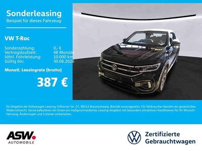 Second-hand VW T-Roc Cabriolet R-line 150 CP (110 kW) 2023 Negru Cabrio