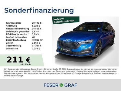 Gebraucht Skoda Octavia SportLine 204 PS (150 kW) 2022 Blau Kombi