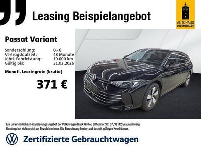 Gebraucht VW Passat IQ Drive 150 PS (110 kW) 2025 Schwarz Kombi