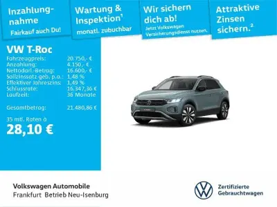 Gebraucht VW T-Roc Goal 116 PS (85 kW) 2025 Z3 petroleum blue metallic (metallic) SUV