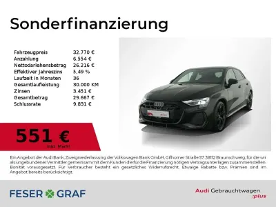 Gebraucht Audi A3 S-Line 150 PS (110 kW) 2025 Mythosschwarz metallic Limousine