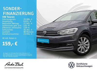 Grau (delfingrau metallic) Gebraucht 2021 VW Touran Highline Van / Kleinbus | 29.980 € (Fairer Preis)