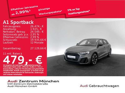Gebraucht Audi A1 S-Line 150 PS (110 kW) 2023 Chronosgrau metallic/mythossch SUV