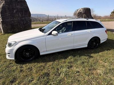 Occasion Mercedes C200 AMG line 184 PK (135 kW) 2013 Wit Stationwagen