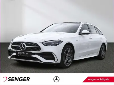 Gebraucht Mercedes C300e AMG 313 PS (230 kW) 2025 Unilack polarweiß Kombi