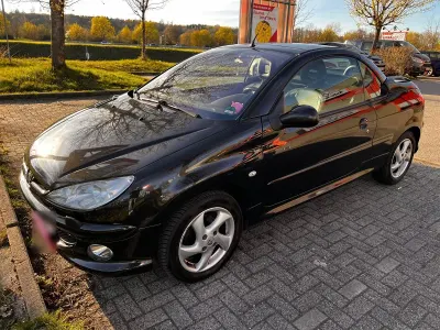 Occasion Peugeot 206 CC Platinum 109 PK (80 kW) 2007 Zwart Cabriolet