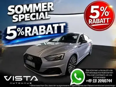 Gebraucht Audi A5 Sportback Advanced 163 PS (119 kW) 2022 Florettsilber metallic Kleinwagen