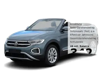 Gebraucht VW T-Roc Cabriolet Style 150 PS (110 kW) 2025 Blau Cabrio