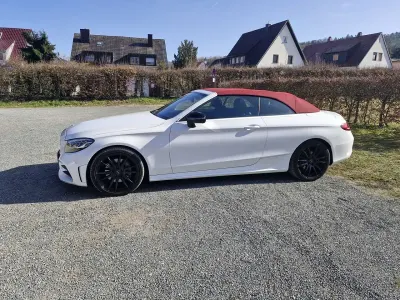 Gebraucht Mercedes C180 AMG line 156 PS (114 kW) 2021 Weiß Cabrio