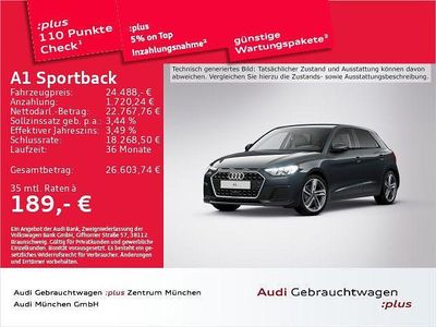 Gebraucht Audi A1 Sportback Advanced 116 PS (85 kW) 2025 Grau Kleinwagen