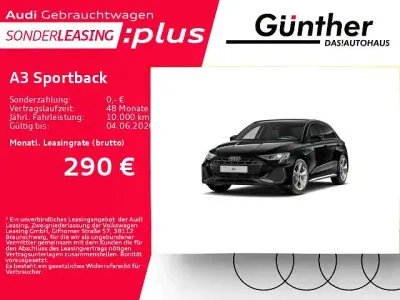Gebraucht Audi A3 S-line plus 150 PS (110 kW) 2025 Mythosschwarz metallic Limousine