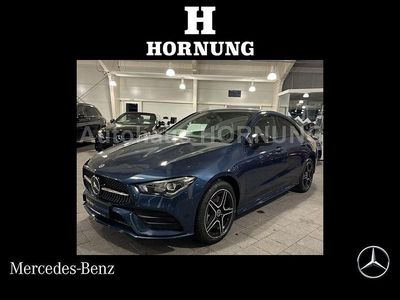 Denimblau metallic Gebraucht 2021 Mercedes CLA250e AMG line Limousine | 31.900 € (Fairer Preis)