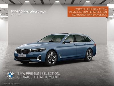 Blau Gebraucht 2023 BMW 520 Sport Line Kombi | 36.980 € (Etwas zu teuer)