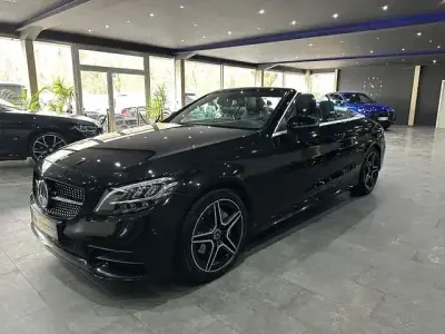 Brugt Mercedes C200 AMG 285 HK (209 kW) 2020 Sort Cabriolet