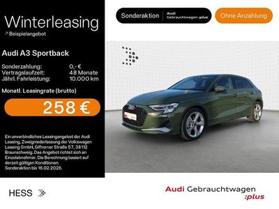 Distriktgrün metallic Gebraucht 2025 Audi A3 Advanced Limousine | 32.219 € (Guter Preis)