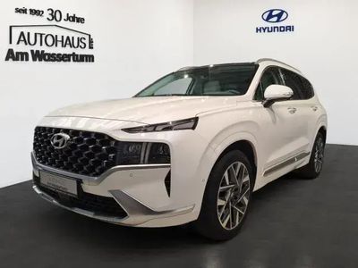 Gebraucht Hyundai Santa Fe Signature 201 PS (147 kW) 2021 White cream / mic SUV