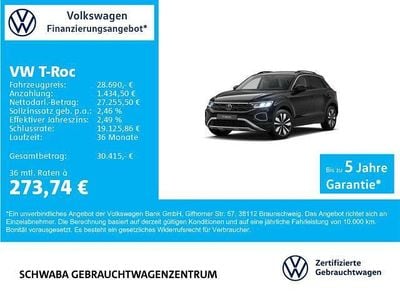 Gebraucht VW T-Roc Goal 150 PS (110 kW) 2025 Schwarz SUV