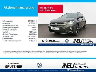 Gebraucht VW Taigo R-line 150 PS (110 kW) 2024 Schwarz SUV